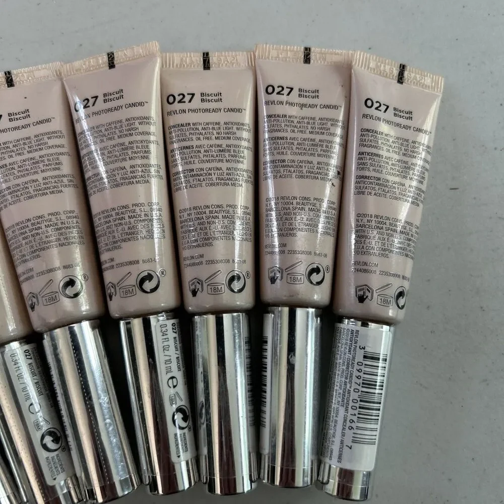Revlon PhotoReady Candid Antioxidant Concealer 027 Biscuit .34oz Lot of 9 NEW